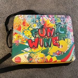 Three Bottle Wine Backpack Case